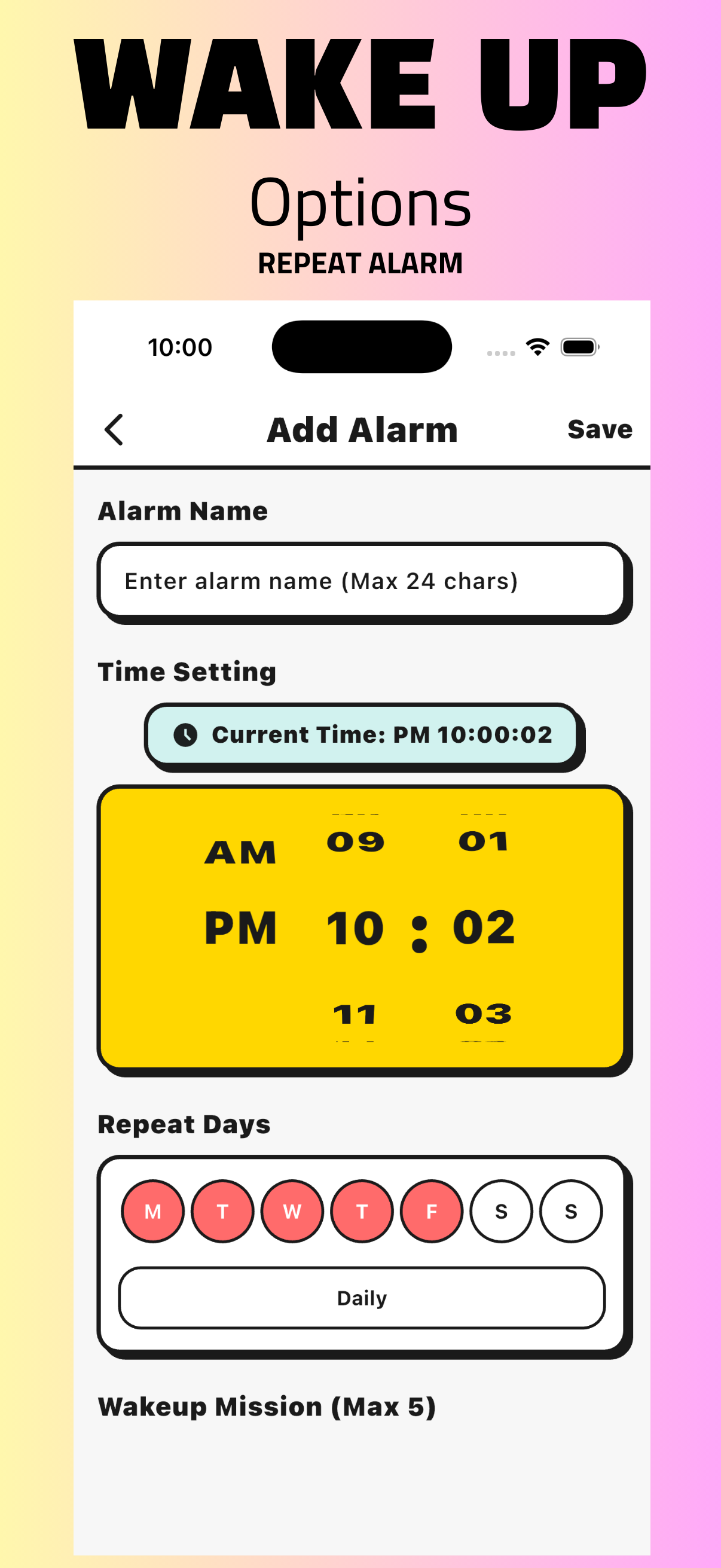 Screenshot 2 of Wake Up Alarm - Mission, Snooze, Confirmation