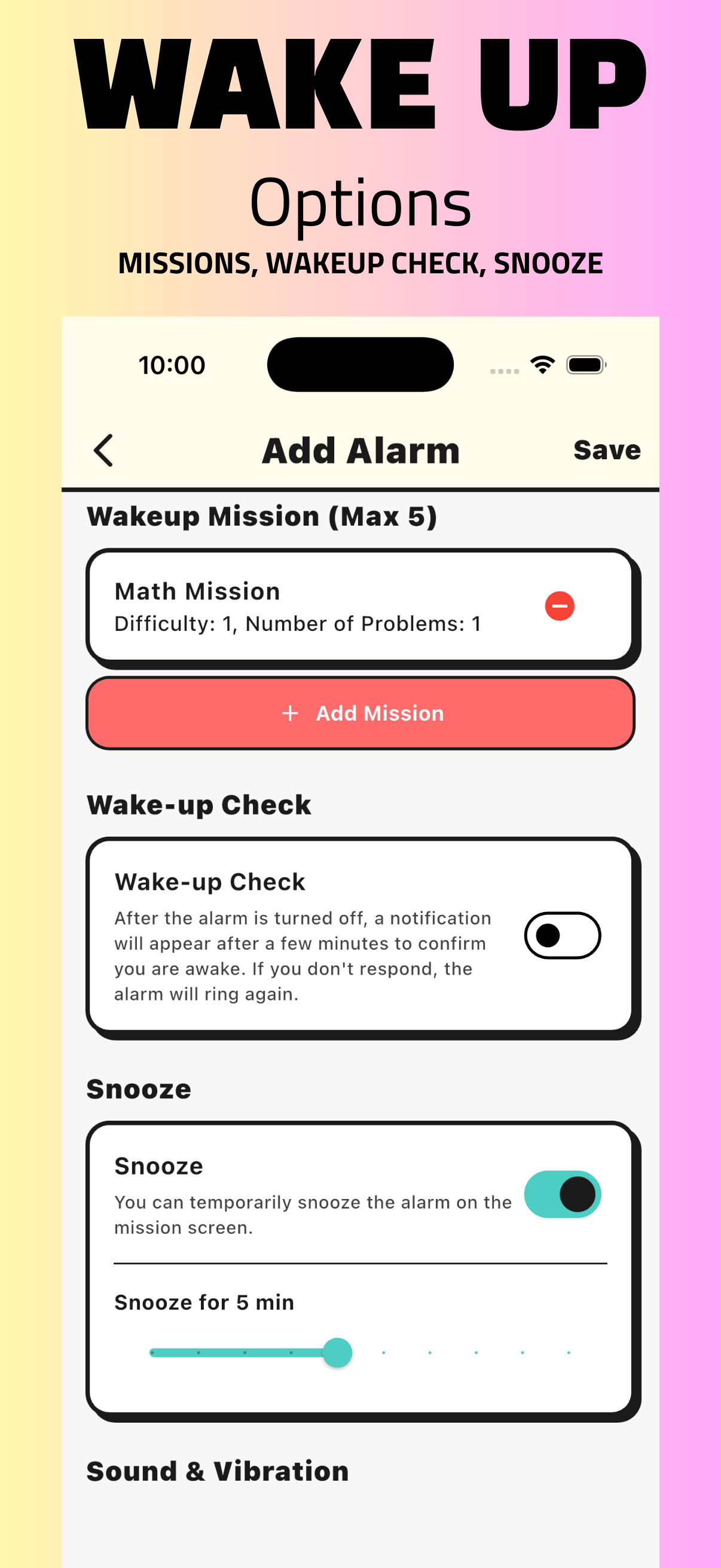 Screenshot 3 of Wake Up Alarm - Mission, Snooze, Confirmation